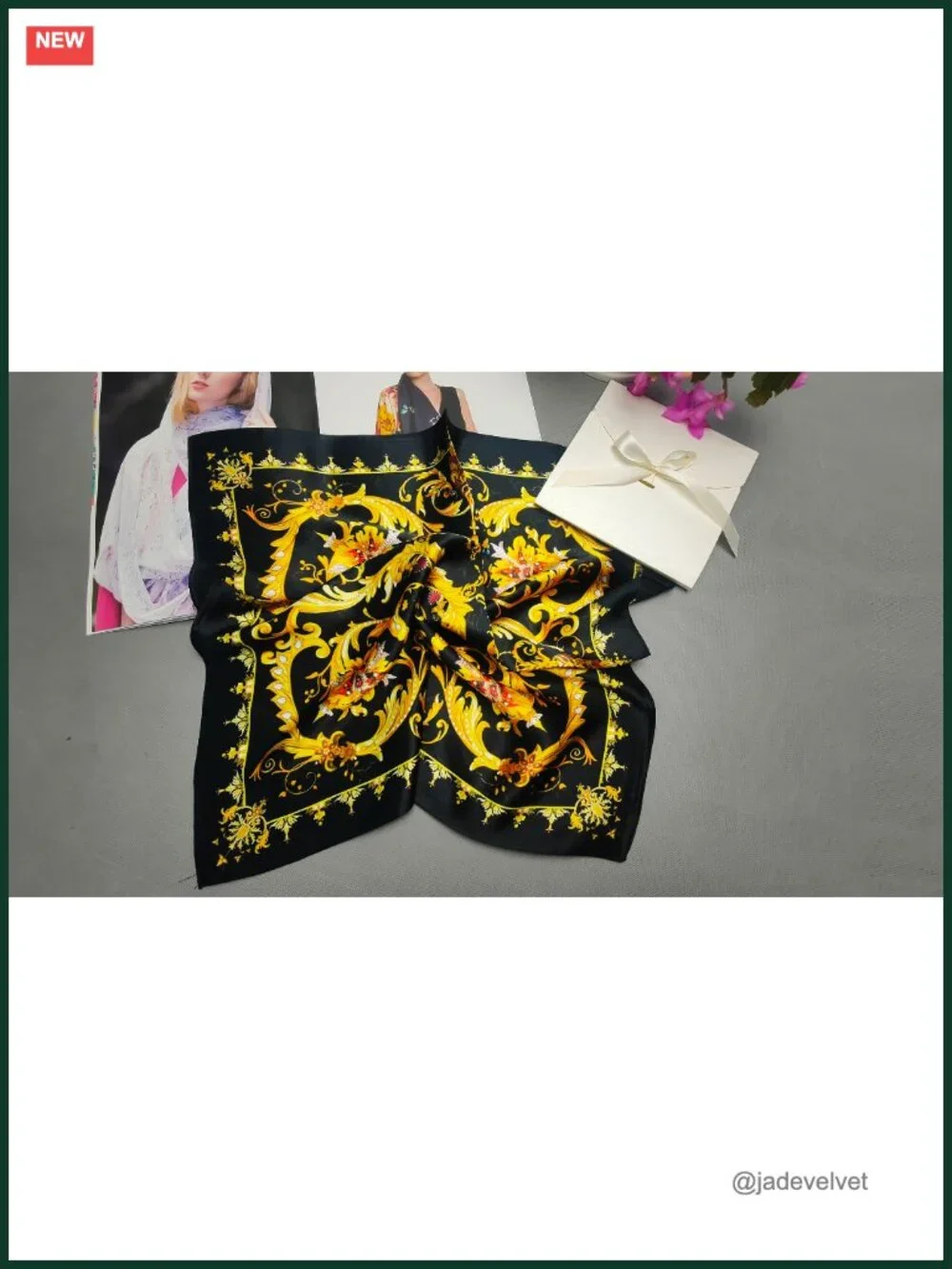 100% Mulberry Silk Neck Scarf 21